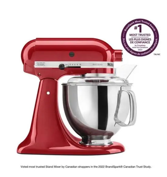 KitchenAid Artisan Series 5 Quart Tilt-Head Stand Mixer - Empire Red (KSM150PSER)