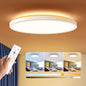 Dimmable LED Flush Mount Ceiling Light Fixture with Remote Control 12 Inch Ultra Thin Round Close to Ceiling Light 3000K to 6500K for Bedroom Kitchen Living Room - PuriLite