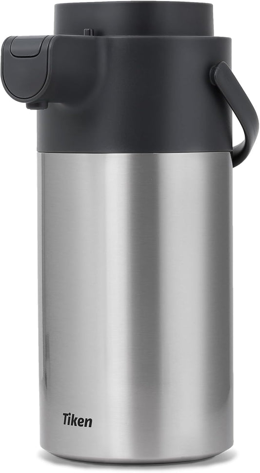Airpot Coffee Dispenser with Pump - Coffee Carafes for Keeping Hot - Beverage Dispenser - 135oz/4L Thermal Coffee Carafe for Hot Liquids - Stainless Steel Insulated Coffee Thermos Carafe