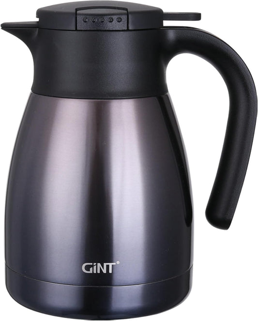 GiNT 1L/34Oz Thermal Coffee Carafe, Insulated Stainless Steel Coffee Carafes for Keeping Hot/Double Walled Vacuum Thermos (Purple)