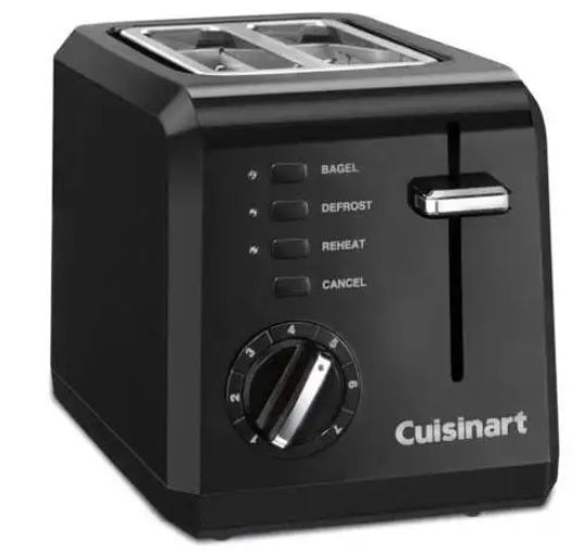 Cuisinart 2-Slice Compact Toaster - Black (CPT-122BKC)