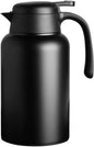 Luvan 68oz Thermal Carafe,304 18/10 Stainless Steel Double Walled Vacuum Insulated Coffee Carafe Jugs with Press Button Top,12+ Hrs Heat&24+ Hrs Cold Retention,BPA Free,for Coffee,Tea,Beverage-Black