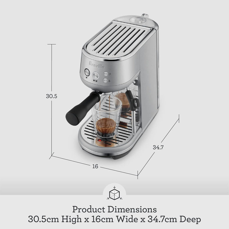 BREVILLE BAMBINO ESPRESSO MACHINE 47 fl. oz, Stainless steel