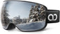 Ski Goggles with Ultra HD Lens and 100 Percent UV Protection Anti Fog OTG Snow Goggles for Skiing Snowboarding and Snowmobile Use - PuriLite