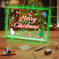 LED Light Up Drawing Board with 7 Color Modes Acrylic Dry Erase Message Tablet with Markers Writing and Doodle Board for Kids and Adults