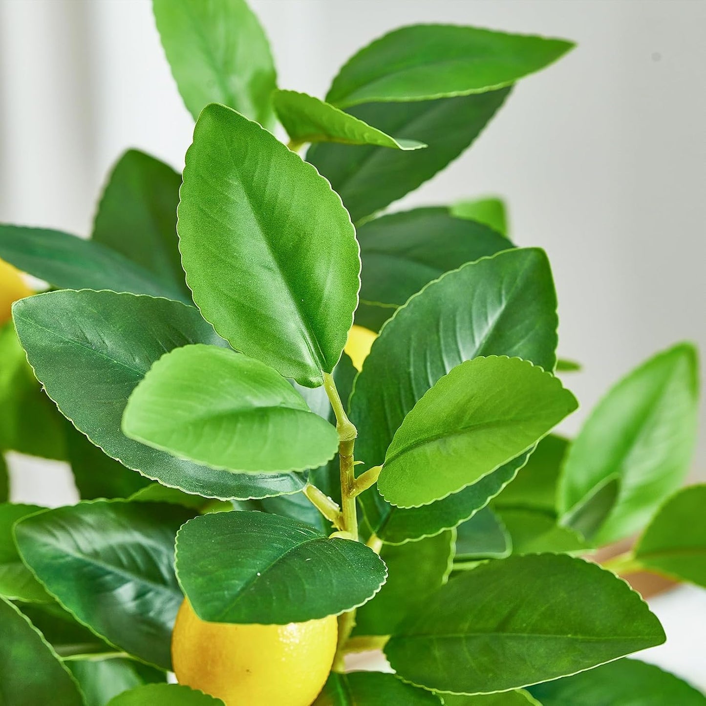 3 PCS Artificial Lemon Branches for Vase 18 Inch Fake Lemons Fruit Picks Faux Lemons Tree Decor Realistic