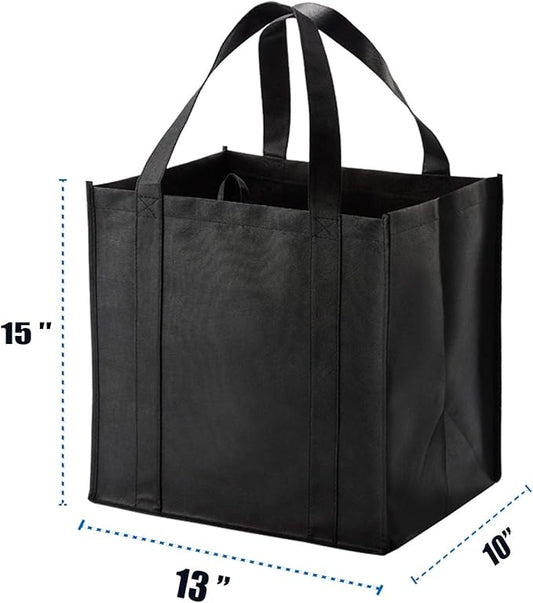 NERUB Set of 10 Reusable Grocery Bags Heavy Duty Shopping Bags Large Grocery Totes - PuriLite