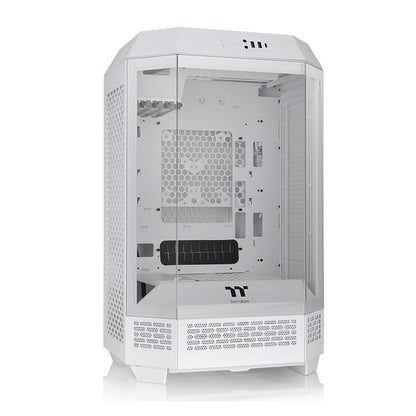 Thermaltake CS CA-1Y4-00S6WN-00 The Tower 300 Snow MicroTower 3x3mm TG White - PuriLite