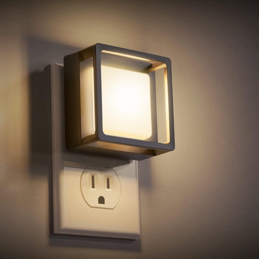 Night Light, DORESshop Night Lights Plug Into Wall [2 Pack] with Dusk-to-Dawn Sensor, LED Night Lights, Adjustable Brightness Veilleuse Enfant for Bathroom, Hallway, Bedroom,Stairway, Soft White