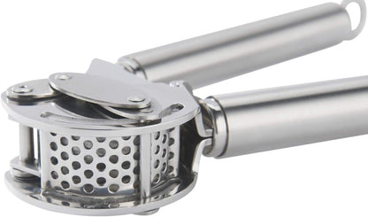 Rösle Stainless Steel 9-inch Mincing Garlic / Ginger Press with Scraper
