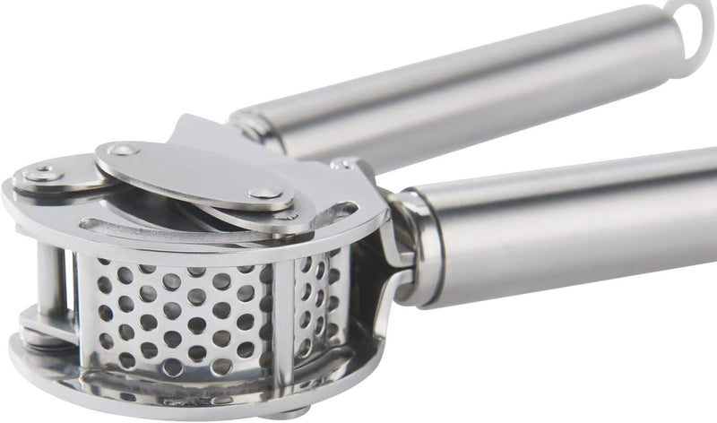 Rösle Stainless Steel 9-inch Mincing Garlic / Ginger Press with Scraper