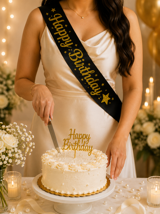 Bride To Be Sash | Happy Birthday Sash | Bridal Shower Sash | Bachelorette Party Sash | Birthday Party Celebration Sash | Premium Quality Multiple Colors