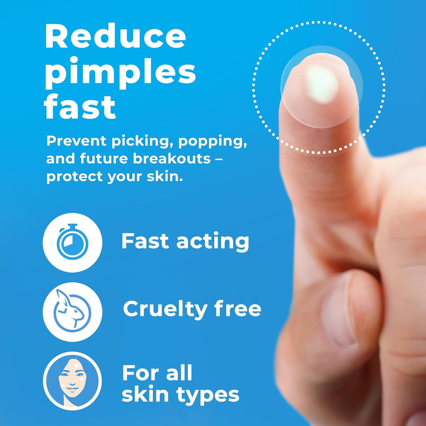 PatchRx Pimple Patches for Face (120 Patches), Hydrocolloid Pimple Patches - Pimple Patch Zit Patch and Pimple Stickers - Hydrocolloid Pimple Dots for Pimples - Zit Patches