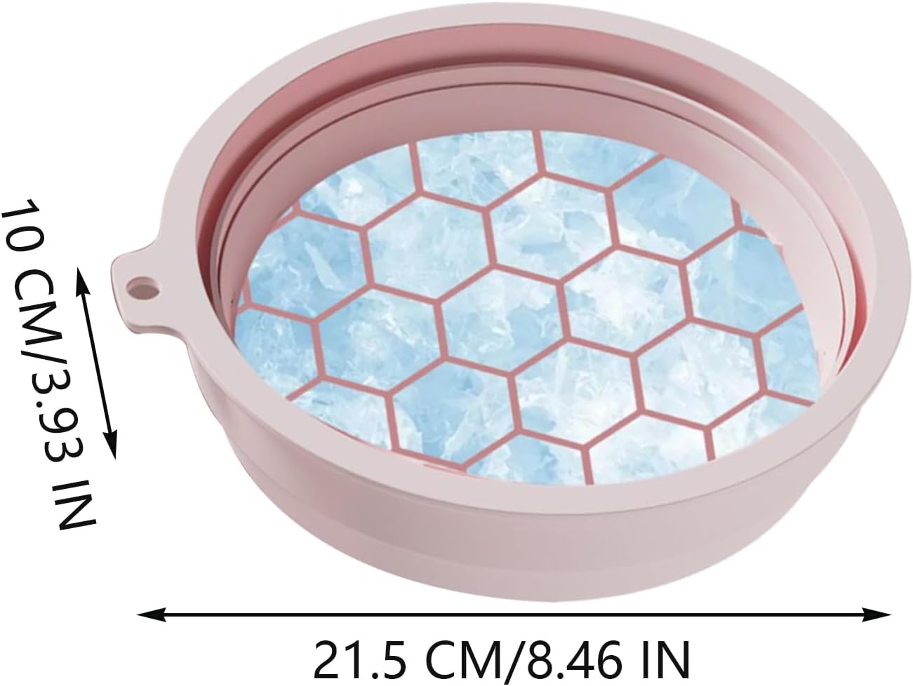 Foldable Ice Bath Bowl, Silicone Beauty Skin Firming Washbasin | Ice Bowl for Face Cold Plunge Chiller,Ideal for Home, Vacation, Traveling, Hotel, Business Trip, Refreshing
