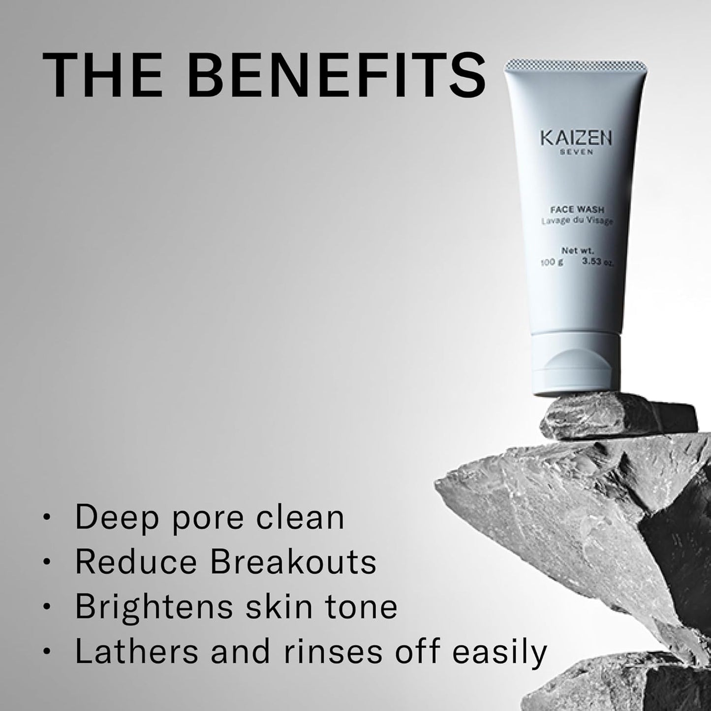 Kaizen Seven 2-Step Skincare Set for Men | Made in Japan | Premium Face Wash 100ML and Light Moisturizer 120ML