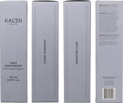Kaizen Seven 2-Step Skincare Set for Men | Made in Japan | Premium Face Wash 100ML and Light Moisturizer 120ML
