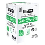 Kirkland Signature 5W20 Full Synthetic Motor Oil, 2-pack