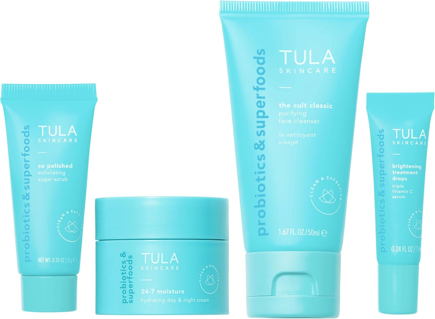 Province Apothecary Facial CuTula Skin Care On the Go Best Sellers Travel Kit | Facial Cleanser, Day & Night Moisturizer, Sugar Scrub & Vitamin C Serum for Glowing, Radiant Skin, 1.0 Countpping Kit