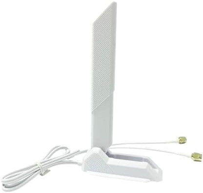 Gintai WiFi 6E Tri-Band Antenna 6GHz 5GHz 2.4GHz Magnetic Base with 2.6ft Extension Cable Gaming WiFi Antenna for PC Desktop Computer ASUS Rog Strix,B550 Motherboard,z790 Card 6E Card,WiFi Router Card