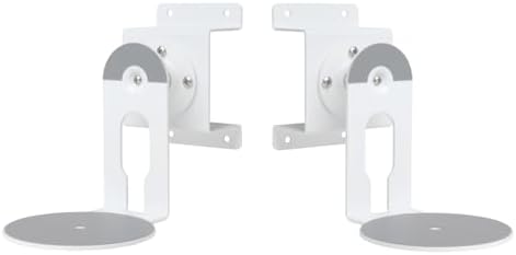 Fbyuitap 2 Pack Metal Wall Mount Compatible with Sonos Era 100, Adjustable Swivel Wall Mount Bracket Speaker Stand, (Black)