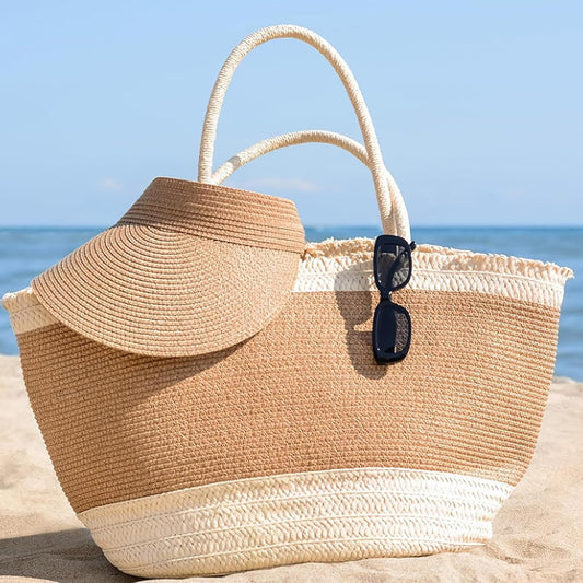 2 Pack Raffia Yarn for Crochet, Soft Cotton Yarn for Crocheting Summer Beach Bag/Hat, 228 Yards/3.52 Ounce Ribbon Paper Yarn for Beginners DIY Hand Knitting Handbag (Milky White) - PuriLite