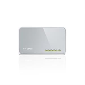 TP-Link Network Device TL-SF1008D 8 Port Unmanaged 10/100M Desktop Switch - PuriLite