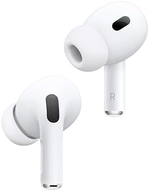 Apple AirPods Pro 2 Wireless Earbuds, Bluetooth Headphones, Active Noise Cancellation, Transparency, Personalized Spatial Audio, High-Fidelity Sound, H2 Chip, USB-C Charging