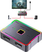 SKUYA hdmi Switch 4K 120hz 144hz 240hz Splitter 2 in 1 Out 8K 60hz switcher 2.1 Hub Aluminum hdmi switcher selector for Gaming PS5/PS4,Xbox, Apple TV,roku,Computer,hdr10,Dolby Vision