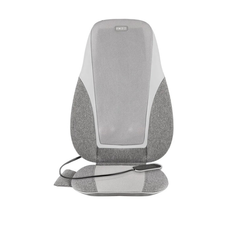 HoMedics Shiatsu + Kneading & Vibration Massage Cushion with Heat | 3-Zone Back Massager with Vibration Seat & Remote Control