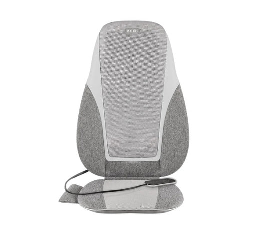 HoMedics Shiatsu + Kneading & Vibration Massage Cushion with Heat | 3-Zone Back Massager with Vibration Seat & Remote Control
