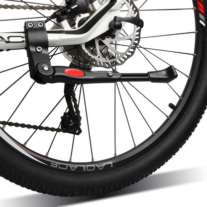 Bike Kickstand Adjustable Aluminum Alloy Bicycle Side Stand Bicycle Kickstand with Hexagon Wrench Fit for 22" 24" 26" 27.5" 28" Mountain Bike/700 Road Bike/BMX/MTB Bike