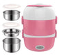 Purilite Select Electric Lunch Box 3-Layer 2L Portable Heating Bento Rice Cooker 110V - PuriLite