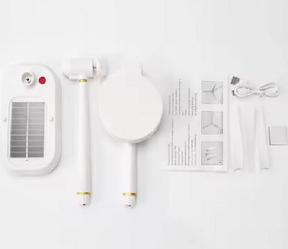 Purilite Select Solar Powered Table Lamp with Fan – Multifunctional LED Light & Cooling Combo, Dimmable, Portable Emergency Indoor Outdoor Lamp