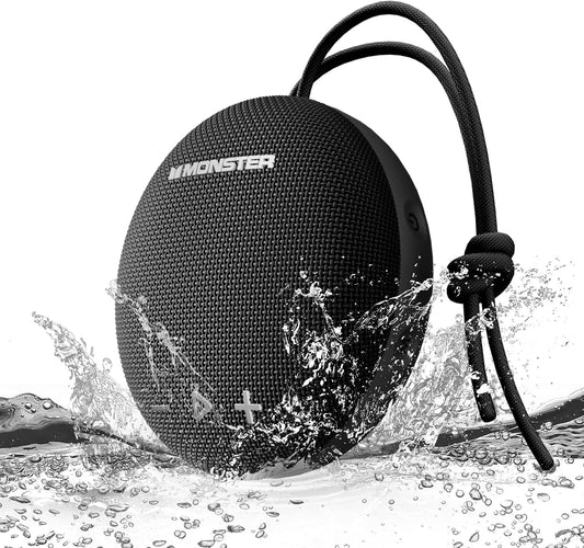 Waterproof Bluetooth Shower Speaker IPX8 with Bluetooth 5.4, Loud HD Stereo Sound, Deep Bass and Extra Long Playtime for Home, Beach and Outdoor Use - PuriLite