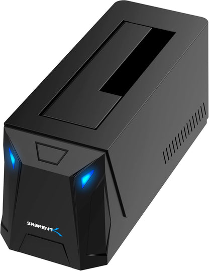 SABRENT USB-C Hard Drive Docking Station, 2.5"/3.5" Inch SATA SSD & HDD Tool Free 10Gbps Docking Station, Hot Swappable, Supports 20TB Drives, for Windows and Mac (DS-UC1B)