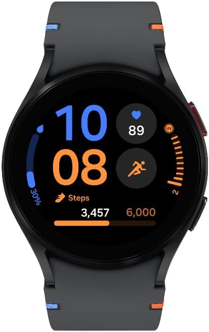 Samsung Galaxy WatchFE 40mm Black Aluminum - Bluetooth, Sapphire Crystal Glass, Fitness Tracker, ECG, Heart Montior, Sleep Monitor, Digital Wallet (CAD Version and Warranty)