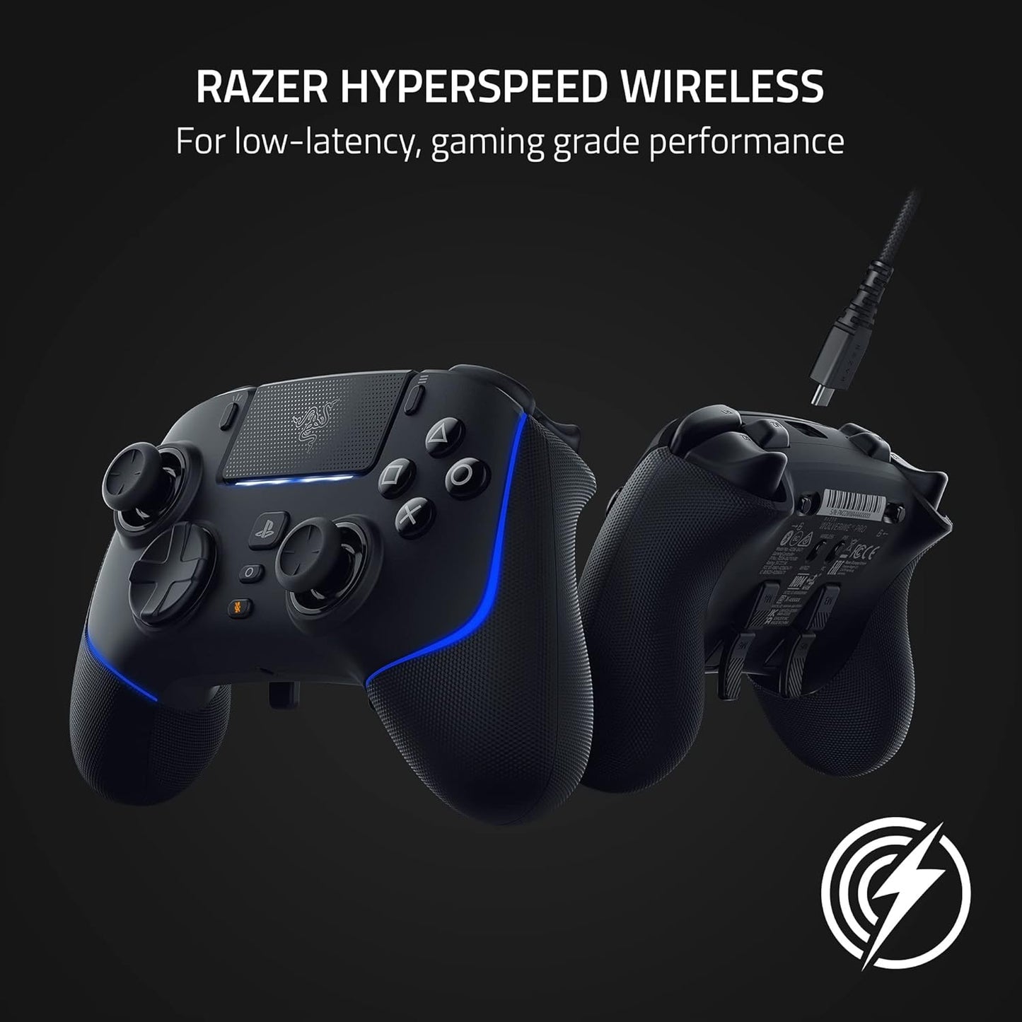 Razer - Wolverine V2 Pro Wireless Controller - PS5/PC - Hyperspeed Wireless - 6 Remappable Buttons - PuriLite