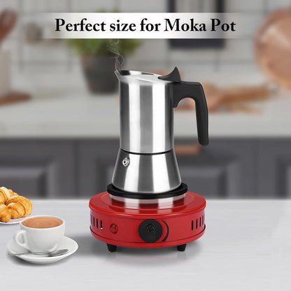 Artilife 500W Mini Hot Plate Small Hot Plate,Moka Pot Hot Plate,Portable Hot Plate,Perfect Size for Moka Pot
