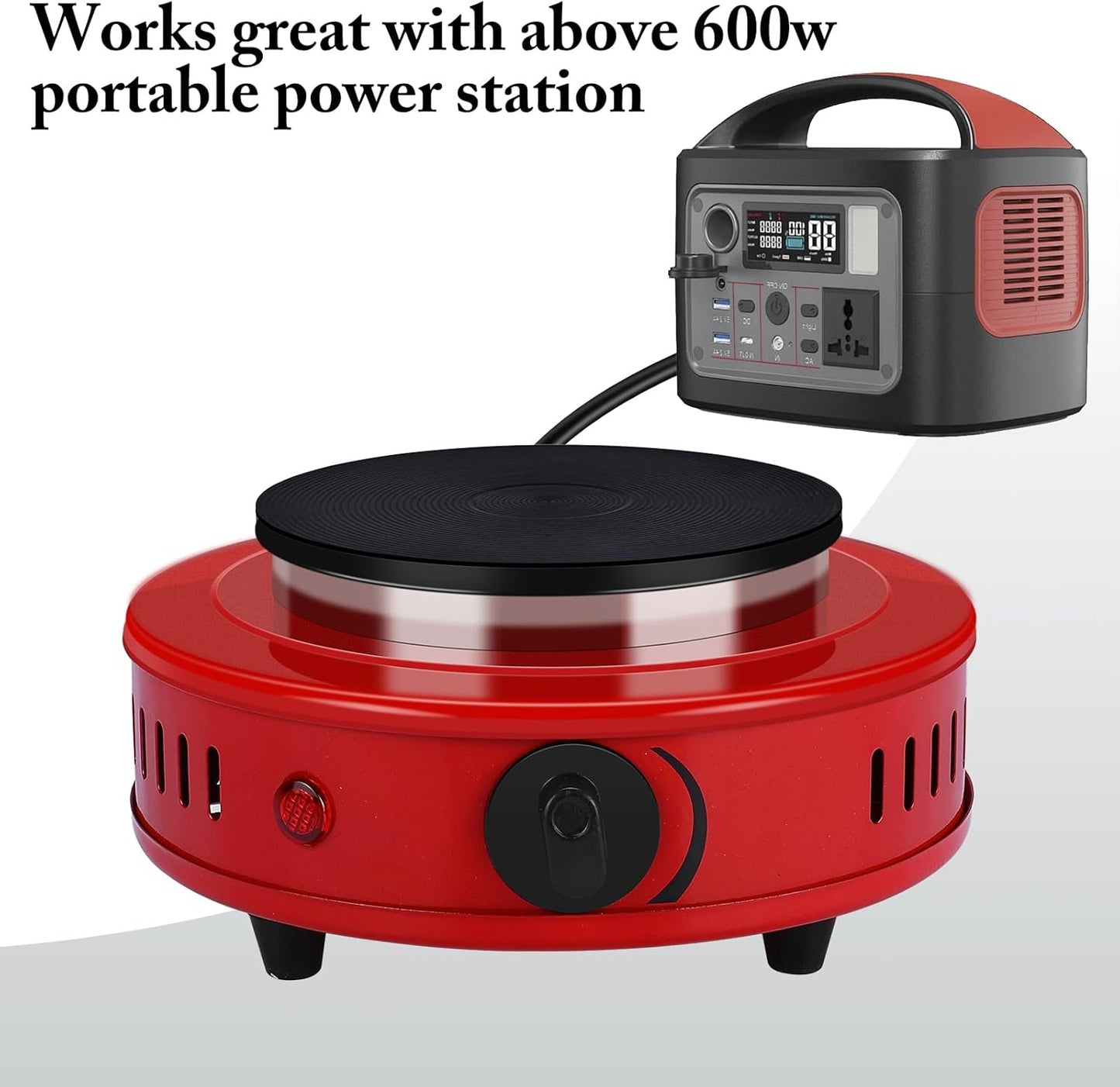 Artilife 500W Mini Hot Plate Small Hot Plate,Moka Pot Hot Plate,Portable Hot Plate,Perfect Size for Moka Pot