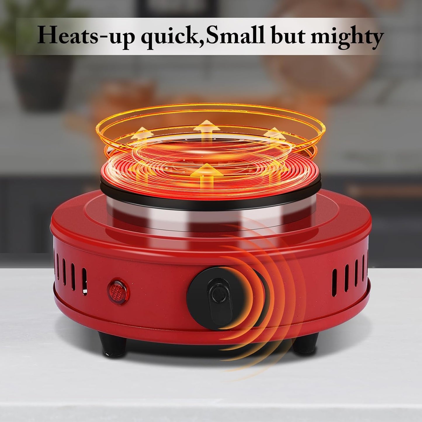 Artilife 500W Mini Hot Plate Small Hot Plate,Moka Pot Hot Plate,Portable Hot Plate,Perfect Size for Moka Pot