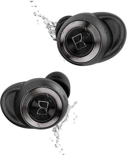 Monster Achieve 100 AirLinks Wireless Earbuds, Super Fast Charge, Bluetooth 5.0 in-Ear Stereo Headphones with USB-C Charging Case, Built-in Mic for Clear Calls, Water Resistant Design for Sports