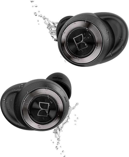 Monster Achieve 100 AirLinks Wireless Earbuds, Super Fast Charge, Bluetooth 5.0 in-Ear Stereo Headphones with USB-C Charging Case, Built-in Mic for Clear Calls, Water Resistant Design for Sports - PuriLite