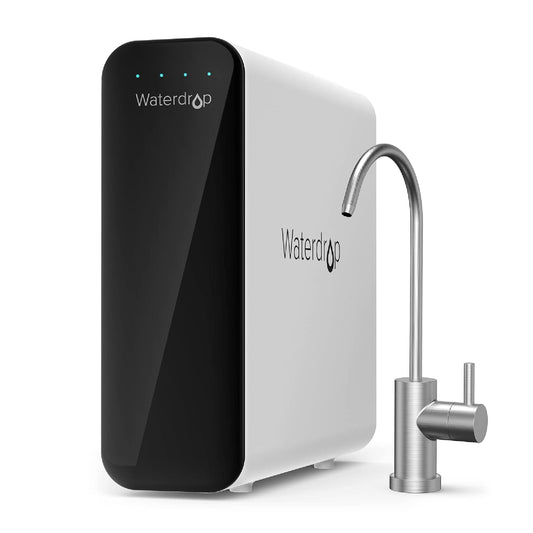Waterdrop TSU 0.01μm Ultra-Filtration Under Sink Water Filter System, 3-Stage High Capacity, USA Tech, Smart Panel, No Waste Water, 2 Years Lifetime
