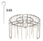 Purilite Select Stainless Steel Vertical Grill Rack – Detachable BBQ Skewer Holder Stand for 12/24/49 Skewers, Even Heat Barbecue Cooking - PuriLite