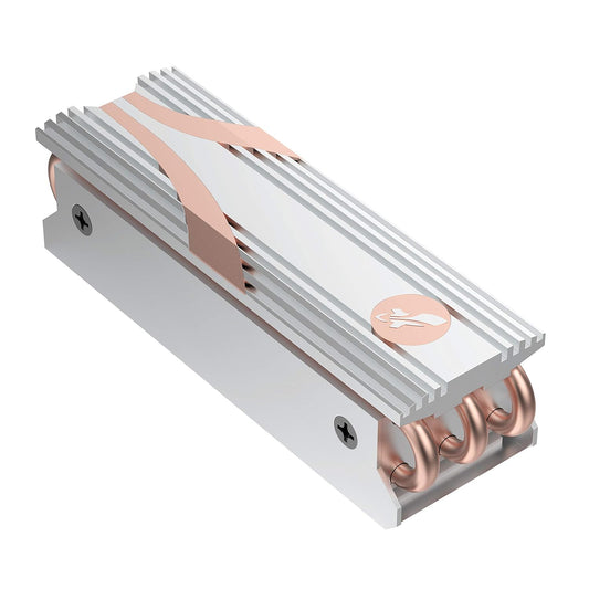 SABRENT SSD M.2 NVMe Heatsink with Built-in Screw, Aluminum m2 heatsink with Thermal Silicone Cooling Pads, NGFF SATA Heat Pipe Cooler fits PC, Desktop Computer, DIY Computer Builder, PS5 (SB-HTSS)