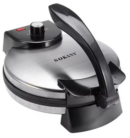 Purilite Select 1500W Non-Stick Electric Crepe Maker 12 Inch – Dual-Side Heating Roti, Tortilla & Flatbread Cooking Pan 220V - PuriLite