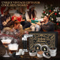Cocktail Smoker Kit for Bourbon and Old Fashioned Drinks, Complete Drink Smoker Set with Torch, 6 Wood Chip Flavors, Ice Stones and Accessories, Gift-Ready Smoker Kit - PuriLite