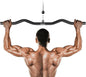 LAT Pulldown Bar One Piece with Full Wrapped, 37in LAT Pulldown Attachments for Cable Machine, LAT Pull Down Bar Triceps Pushdown Bar Shoulder Back Arm Muscles Strength Training