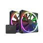 NZXT Fan RF-R14DF-B1 F140 RGB 2x140mm Fan and Controller 12V DC Black