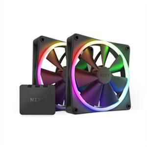 NZXT Fan RF-R14DF-B1 F140 RGB 2x140mm Fan and Controller 12V DC Black